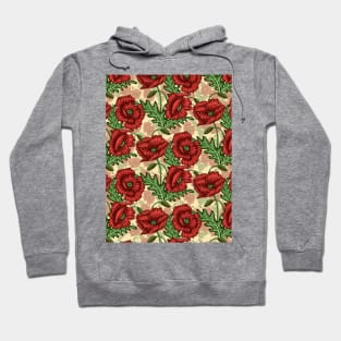 Poppies Pattern Design Hoodie